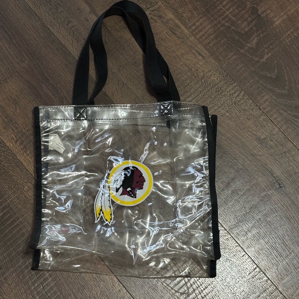 Clear Tote Bag with Black Handles